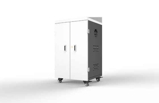 42 poorten AC Power Direct Charging Cart met koelventilatoren en ventilatiegaten voor tablets 550*510*950mm 65kg