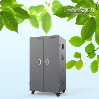 ABS Engineering Plastic 64 USB-slots oplaadkar Smart oplaadkas