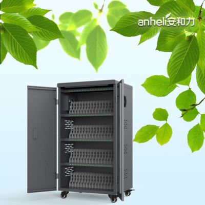ABS Engineering Plastic 64 USB-slots oplaadkar Smart oplaadkas