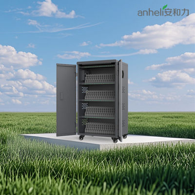 Gegalvaniseerde plaat 64 USB-poort tablet oplaadmandje met 8S beveiliging