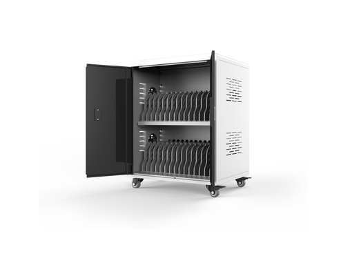 Laptops Chromebooks Laadkasten 30 AC-aansluitingen Charging Cart